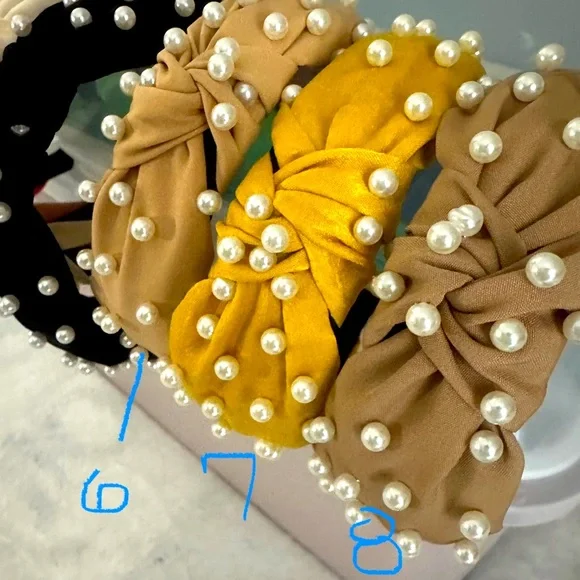 Headbands NEW Pearl Embellished - Picture 3 of 5